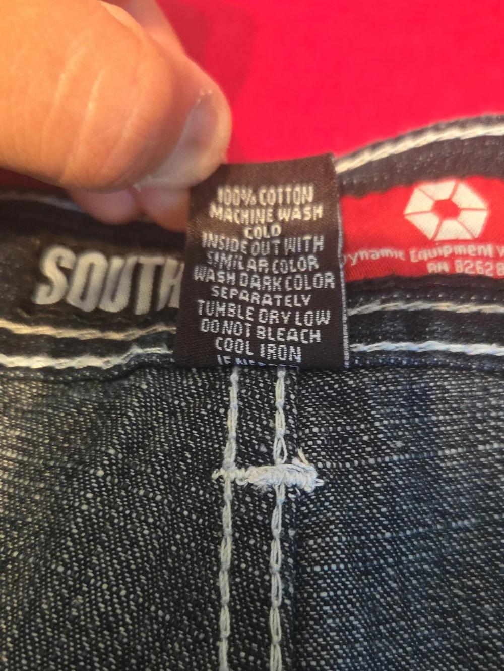 Mens waist size 36 long South Pole Men's Dark Blue Washed Denim Shorts